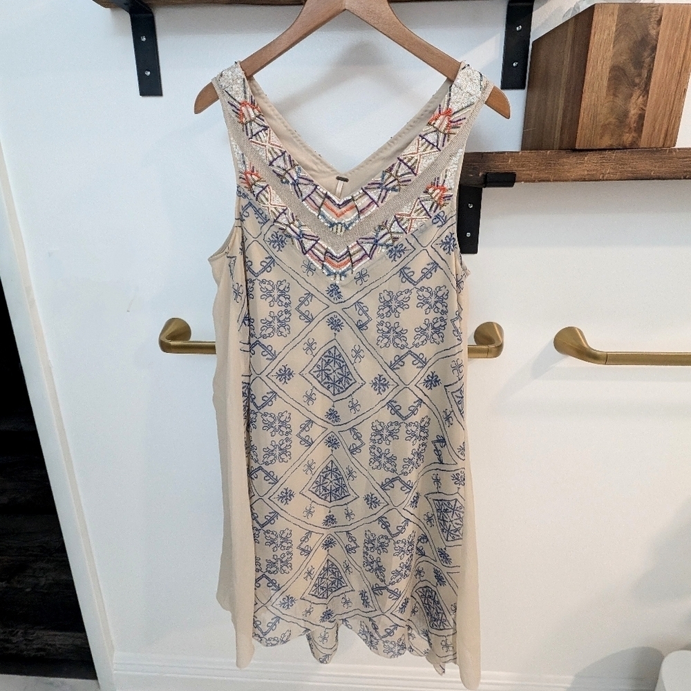 Free People Chiffon ancient mystery shift dress A1-1007